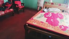 My Step Sister Can't Resist a Little Fun While Cleaning the Room!