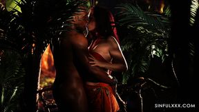 Wild Czech hottie Antonia Sainz is properly fucked by black stud in the jungles