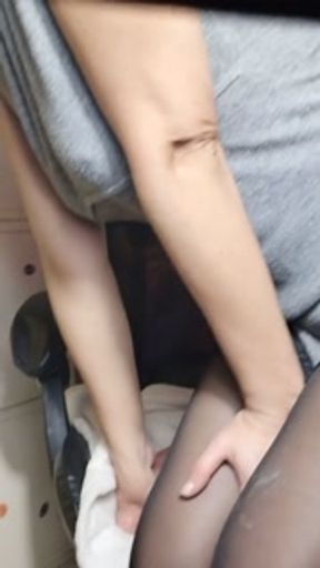 ITALIAN MILF IS A SMOKING SLUT, TELLS A STORY AND JERKS YOU OFF IN STOCKINGS AND BODYSUIT