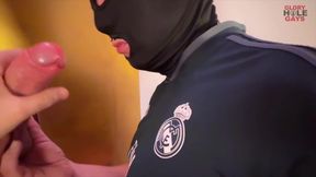 Xl Cock Double Blowjob at the Gloryhole