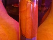 pumping up dick until it hits end of penis pump feels awesome verbal