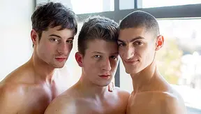Triple Heat: Aiden Oliver Taylor Ignite Passion in Wild Threesome Action – 18+