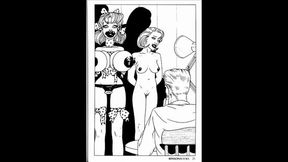 Amateur GF gives a sloppy blowjob and shows off her big tits while in bondage