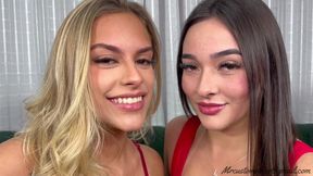 NEW PERFECT GIRLS IN A HOT KISS - NEW TOP BLONDE NATHÁLIA AND ADRIANA - NEW MR SEP 2024 - CLIP 1