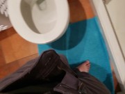 Watch My Pee Spray Up Close Sitting FTM Transgender
