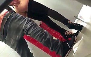 Quick fuck in public restroom