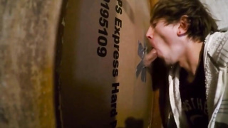 Twink takes the cum in his mouth at homemade GH swallows 5