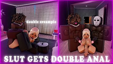 Two Horny BBCs Call Over a BBL Slut and Give Her DP ANAL (ROBLOX)