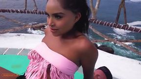 Mexican Girl with Small Titties and Trimmed Bush