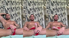 brenno villar - bedroom solo jerk off and cumshot