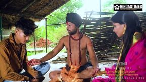 Desi wife sharing with a Baba (Hindi audio)