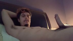 Handsome Man Big Throbbing Cock No Hands