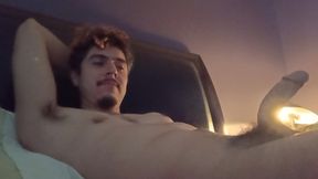 Handsome Man Big Throbbing Cock No Hands
