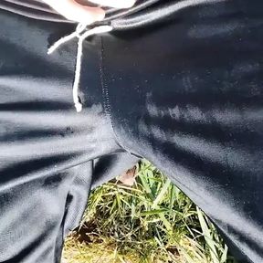 Outdoor pissing and spraying all over myself &ndash; Scallyoscar