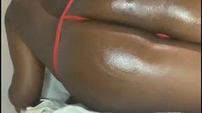 Gooning tiny get trapped in Ebony Giant Oiled Booty