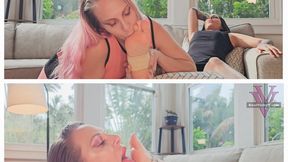 Sexy CEO's secret sole obsession: Bri- Lesbian Foot Worship- Toe Sucking- Sprained Ankle- 1080p