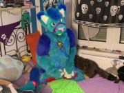 Aèko teasing, pawing and cumming