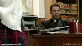 ”Bully tied & ravaged by priest”