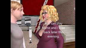 Blonde Anime Babe Rides BBC for Interracial Toony Fun