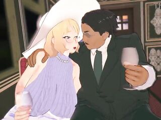 Comics 3D NTR - Unknown Man Fucks Wife on Train (1)