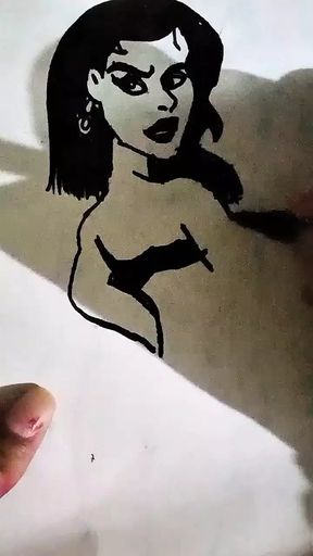 Hot Girl animated drawing