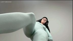 Giantess in Yoga Pants Stomping