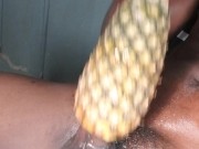 Mb michel12 is back again with his nasty stuff 💋i FUCKED my  pineapple & cum in it, I rock 🖤