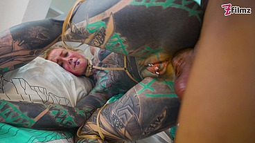 BBC ANAL Dominates the Alt babe - ATM, facial and balls deep Assfucking