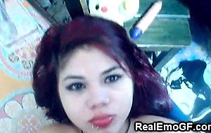 Latin Emo Teen GF Made Him Cum