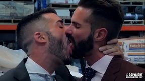 SECRET HOT SEX WITH A COWORKER IN THE COMPANY&rsquo_S WAREHOUSE. DANI ROBLES AND HUGO CASTELLANO FUCK THEIR BRAINS OUT