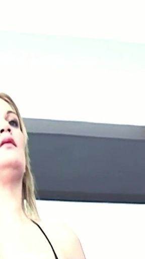 Sexy Teen Fucked in Tight Pussy by Blonde Shemale