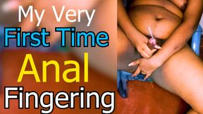 My very first time anal fingering