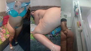 me masturbei gostoso de 4 e fui pro chuveiro fazer um showzinho particular