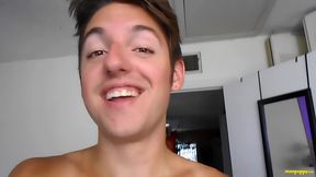 Tormented by Giant Twink for Interrupting His Workout