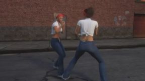 Street females fighting