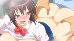 Curvy teen girls want big cock in public - Animated hentai POV