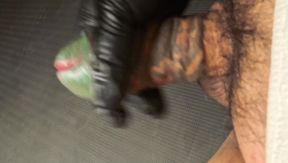 green penis penis tattoo urethral opening massage