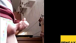 Grandfather Milks on Web cam