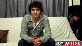 Twink Josh Bensan interviewed then wanked his dick