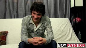 Twink Josh Bensan interviewed then wanked his dick