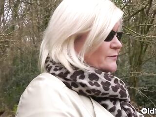 OldNanny - big beautiful woman Older and Golden-haired Chick Vehement Lesbo Encounters