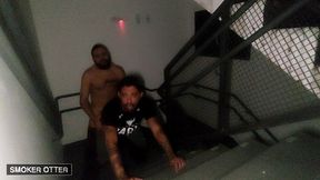 amateur bareback fuck in my building s emergency stairs #princealbert