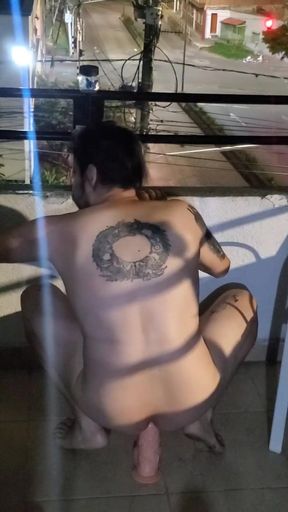 Horned up at the Balcony