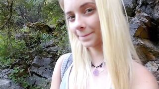 STEPPING OUT Petite Riley Star Battles Monster Stepdads Beastly Cock in Explicit Outdoor SOD