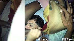 fui dormir na casa do meu amigo negao e quando ele chegou me botou pra mamar a pica dele e me fez de putinha