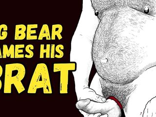 [Audio] Large Bear Tames His Bratty Trans Male