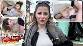 German Scout Mia Minou Seduces in Munich Casting Scene
