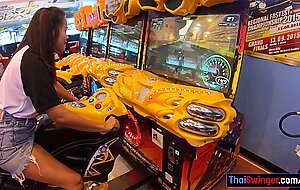 Thai milf gf cutie masturbates and jerks