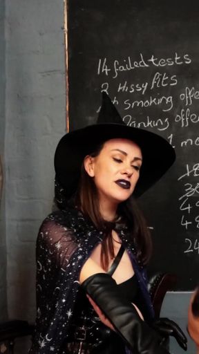 A Treat of Witchy Glove Worship
