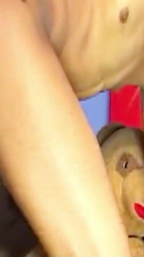 Skinny Latin Shemale Fucked Anally by a Huge Cock
